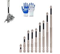 High-Magnetic Screwdriver Drill Bit Set,6/9 PCS Strong Magnetic Durability Screwdriver Drill Bit Set,Anti-Slip Magnetic Electric Screwdriver Kit,Universal Precision Anti Impact High Hardness Drill Bit