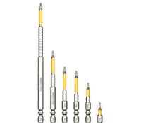 High Magnetic Screwdriver Drill Bit Set, 6-Piece K5 Anti-Slip Power Driver Bits, Precision Tips, System Case Removal, Home Maintenance, Repairs, Professional Tool for Business Use
