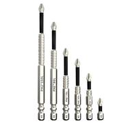 High Magnetic Screwdriver Drill Bit Set, Anti-Slip Magnetic Electric Screwdriver Set, Impact Driver Bits for Cordless 25 50 65 70 75 90 100 120 150mm (9)