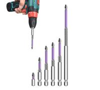 High Magnetic Screwdriver Drill Bit Set, Electric Tip | Shock-resistant Multi-Functional Bits Kit for Woodworking Metalworking Automotive Maintenance Roofing