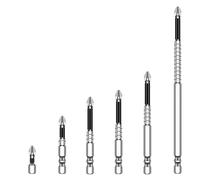High-Magnetic Screwdriver Drill Bit Set, Strong Magnetic Screwdriver Bits, Anti-Slip Magnetic Electric Screwdriver Drill Bits Sets, Durable Impact Drivers 25mm, 50mm, 65mm, 70mm, 90mm, 150mm (1 Set)