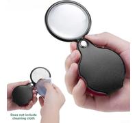 High Magnification Folding Glass 60mm Clear View Detail | 60mm high-power lens, leather protective case, foldable design, clear detail for reading, hobbies
