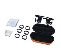 High Magnification LED Headband Glasses 2.0X to 24.0X for Jewelers Sewing and Detailed Craft Work Head Mounted Magnifier