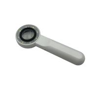 High magnifying jewelry loop jewelry evaluation magnifier identification tool with integrated battery display and white light mode