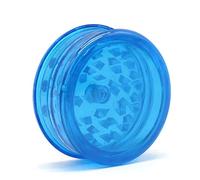 High Mc Fly Spice Grinder & Tobacco Grinder 2 Layers with Storage Chamber in Base Acrylic Diameter 42 mm Height 20 mm Blue