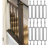 High Metal Railing Spindles 100-150cm - Modern Stair Banister Decor 1/2/5/10 Pcs for Home & Garden Double Panel Villa Fence Post Stylish Balusters for Safety & Design