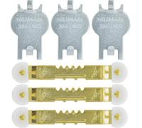 HIGH & Mighty 515311 Picture Value Pack Easy Tool-Free Dry Wall Art Hangers for Artwork, Photos, and Mirrors, Silver, One Size