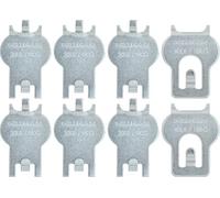 HIGH & MIGHTY 515314 Picture Value Pack Easy Tool-Free Dry Wall Art Hangers for Artwork, Photos, and Mirrors, Silver, One Size
