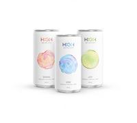 HIGH Mixed Functional Drinks Pack - 12 x 200ml Cans | 4x SPARK (Energy), 4x VIBE (Focus), 4x JOY (Unwind) | Reduced Sugar Variety Pack