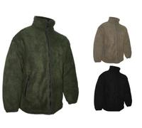 High Mount New Mens British Made Thick Warm Diamond Quilted Padded Anti Pill Fleece Jacket Coat Navy Small