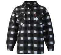 High Mount Unisex/Men's Fleece Baxter Sherpa Fur Lined Lumberjack Check Collared Shirt Grey (UK, Alpha, XL, Regular, Regular, Grey)