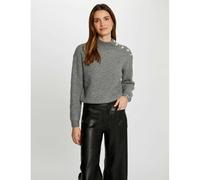 High Neck Jumper in Fine Knit grey