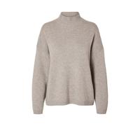Selected Cille Cashmere High Neck Sweater Grey M Woman