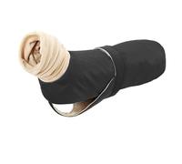 High-Neck Pullover Cold-Proof Warm Dog Coat Adjustable Waterproof Labrador Retriever Greyhound Bulldog Jacket,Black,4XL