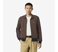 High Neck Track Top Brown