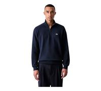 Lacoste High Neck Half Zip Sweatshirt navy blue - S
