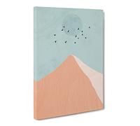 High Noon Mountain Canvas Print | Gallery Wrapped 30mm Frame Wall Art | 20x14 inches | Ready to Hang | Modern Landscape Picture | Living Room Bedroom Lounge Office