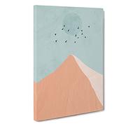 High Noon Mountain Canvas Print | Gallery Wrapped 30mm Frame Wall Art | 30x20 inches | Ready to Hang | Modern Landscape Picture | Living Room Bedroom Lounge Office