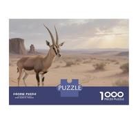 High Nosed Antelope 1000 Piece Eco-Friendly Paper Animal Puzzle Family Decompression Mindfulness Relaxation Framing Gift for Wife & Girlfriend 38x26cm/1000pcs