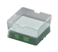 High Observability LED Digitalized Kitchen Scale Highlighting Clock for Accurate Coffee Extraction Compact Plan Twelve Hundred Home Use and Travel Home Brewing Scale