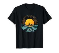 High on Sunshine and Music Summer Vibes Print T-Shirt, Men, Black, 3XL