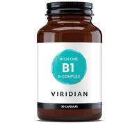 Viridian HIGH ONE Vitamin B1 With B-Complex Veg Capsules 30 Capsules