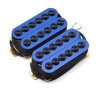 High Output Invader style Guitar Humbucker Pickups Ceramic Magnet Neck and Bridge Pickups For Electric Guitar Parts (Blue)