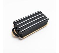 High Output Quad Rail Humbucker Pickup Dual Blade Four Coil Ceramic Magnet 4C Wiring for Most Electric Guitar Pickup Replacement Parts (Black)