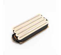 High Output Quad Rail Humbucker Pickup Dual Blade Four Coil Ceramic Magnet 4C Wiring for Most Electric Guitar Pickup Replacement Parts (Cream)