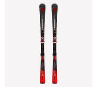 High-perf. Titanium Alpine Skis With Bindings - Rossignol Forza 60° - Red & Black