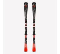 High-perf. Titanium Downhill Skis With Bindings Rossignol Forza 60° - Red/black