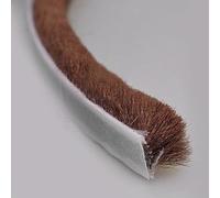 High Performance 10m Door Seal with Draught Excluder Brush Insulation Against Unwanted Outdoor Elements (9×9mm Brown)