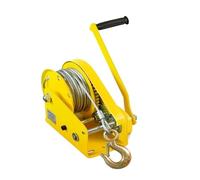 High-Performance 1200-2600LBS Boat & Truck Self-Locking Non-Rotating Wire Rope Cable Winch (30M) - Heavy Duty Hand Winch for Towing & Lifting