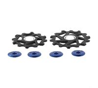 High Performance 12T+14T Ceramic Pulley Set for SRAM AXS, Perfect for Enhancing Your Bike's Derailleur (Blue)