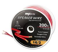 High Performance 16 Gauge Speaker Wire, Oxygen Free Pure Copper - UL Listed Class 2 (200 Feet Spool)