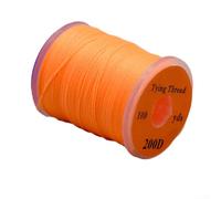 High Performance 200D For Fly Tying Thread, Bright and Eye catching for Fish Attraction (Orange)