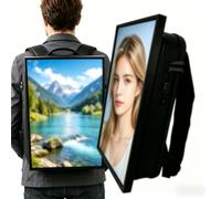 High-Performance 21.5-Inch Advertising Backpack 1080x1920 LCD 1000 Nits Brightness Android 11 IP65 Waterproof for Outdoor Marketing