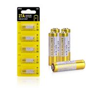 High-Performance 27A 12V Alkaline Battery (5 Pack) - Perfect for Garage Door Openers, Key Fobs, and More