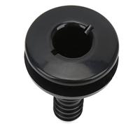 High Performance 3/4in ABS Through Hull Connector Easy Installation Drain Outlet for Boat Water Drain Size: 3/4in (Black)