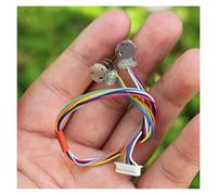 High-performance 3/5/10PCS A Pair Micro Mini Stepper Motor Small 8mm Electric 2-phase 4-wire Stepper Motor Precision with Copper Gear and Connecting Wire DIY accessories(10pcs)