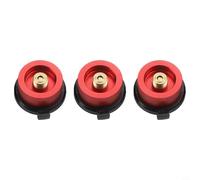 High Performance 3 PCS Gas Adapter for Outdoor Stoves Butane to Isobutane Conversion Made Easy (Red)