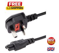 StarTech.com 3ft (1m) UK Laptop Power Cable, BS 1363 to C5 (Clover Leaf), 2.5A 250V, 18AWG, UK Laptop Replacement Cord, Printer Power Cable, Laptop Charger Cord, Laptop Power Brick Cord