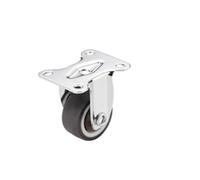 High-Performance 360° Swivel Rubber Casters with Double Bearings for Hospital Carts Workbenches & Furniture - Easy Installation Quiet Mobility Heavy-Duty Design