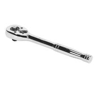 High-Performance 45-Tooth Flip Reverse Ratchet Wrench - 3/8 Inch Drive With Pear Head Design