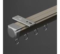 High-Performance 70-600cm Curtain Rod 2mm Aluminum Curtain Track System Wall & Ceiling Mount for Room Dividers in Living Room & Bedroom (Color: B-Cg-Ceiling Size: 0.75m)