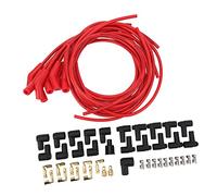 HIGH Performance 8.5MM Spark Plug Ignition Wire Set for Classic Cars Rally Race, Metal Silicone Material (Red)
