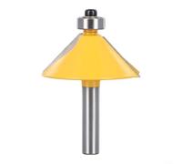 High Performance 8mm Shank Router Bit, Creating 45 Degree Chamfer & Bevel Cuts, for Precision Woodworking and Edging