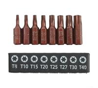 High Performance 8pcs for Torx Star Screwdriver Bits with Magnetic Grip for Secure Fastening (setC)
