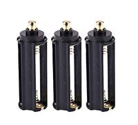 High Performance AAA Battery Operated Torch with Durable Spring Triple Holder for in Any Situation (Black, One Size)