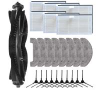 High Performance Accessory Bundle For Bpmio B15 And B15 Plus Vacuums Featuring Rolling Brush Edge Brushes Air Filter And Wet Mop Cloth Kits(B)